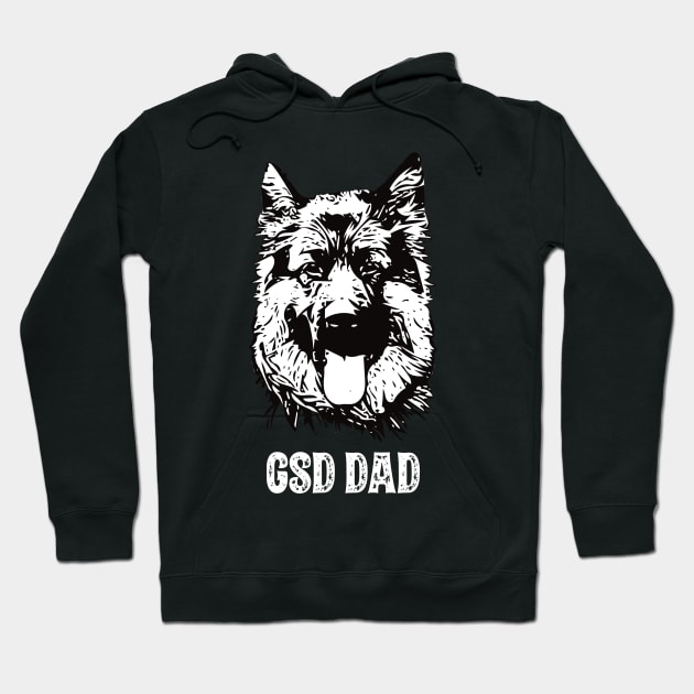 German Shepherd Dog Dad Hoodie by DoggyStyles